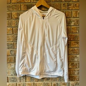 Exofficio Sol Cool Full Zip Hoodie SPF 50 Women’s L Hiking Running Travel